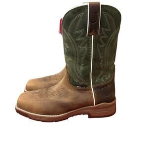 Justin CR3210 Nitread 11" Waterproof Nano Comp Toe Boots Mens Size 10 D New